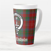Clan Chisholm Tartan & Wappen Abzeichen Milchtasse (Rechte Ecke)
