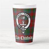 Clan Chisholm Tartan & Wappen Abzeichen Milchtasse (Vorderseite)