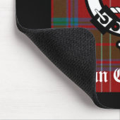 Clan Chisholm Tartan & Wappen Abzeichen Mousepad (Ecke)