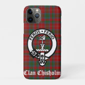 Clan Chisholm Wappen Abzeichen & Tartan Case-Mate iPhone Hülle (Rückseite)