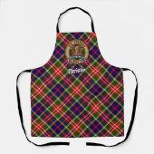Clan Christie Crest over Tartan Schürze (Vorderseite)