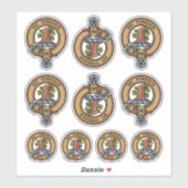 Clan Christie Crest Sticker Set (Blatt)
