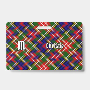 Clan Christie Tartan Ausweis