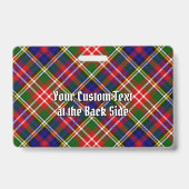 Clan Christie Tartan Ausweis (Rückseite)