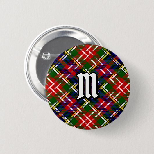 Clan Christie Tartan Button (Vorne & Hinten)