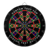 Clan Christie Tartan Dartscheibe (vorne)