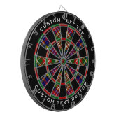 Clan Christie Tartan Dartscheibe (Vorderseite Links)