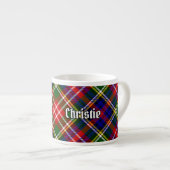 Clan Christie Tartan Espressotasse (Vorderseite Rechts)