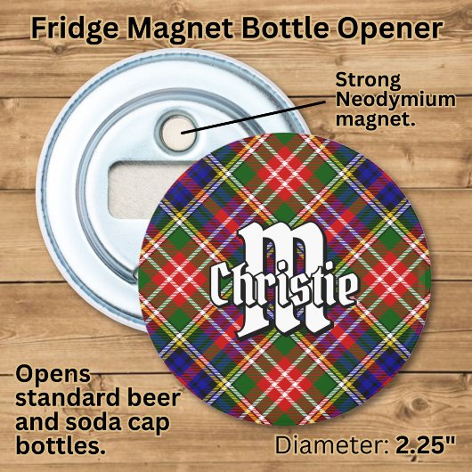 Clan Christie Tartan Flaschenöffner