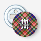 Clan Christie Tartan Flaschenöffner (Vorderseite)