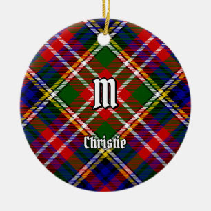 Clan Christie Tartan Keramik Ornament
