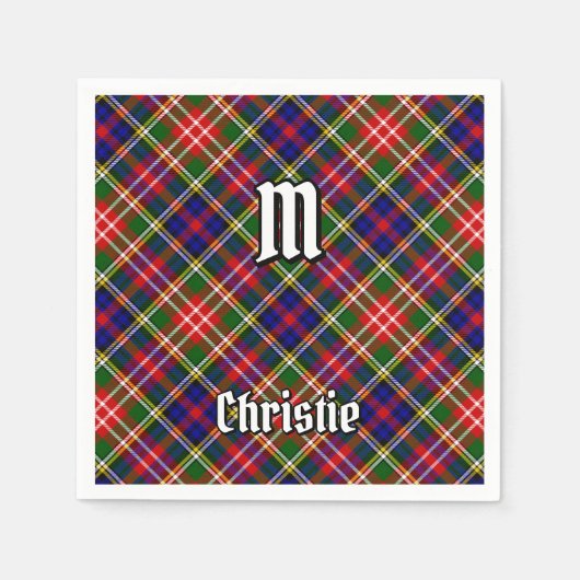 Clan Christie Tartan Serviette (Vorderseite)