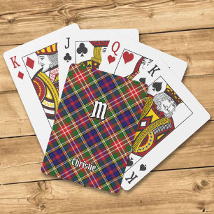 Clan Christie Tartan Spielkarten