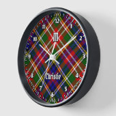 Clan Christie Tartan Uhr (Winkel)