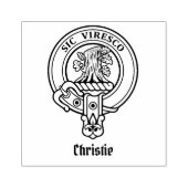 Clan Christie Wappen Gummistempel (Prägung)