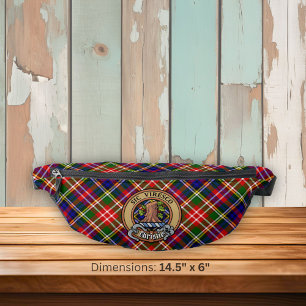 Clan Christie-Wappen über Tartan Bauchtasche