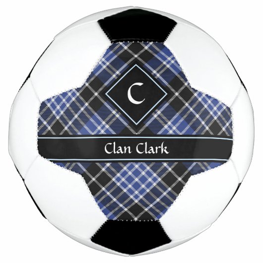 Clan Clark Jagd Tartan Fußball Ball (Vorderseite)
