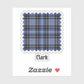 Clan Clark Tartan Aufkleber (Blatt)