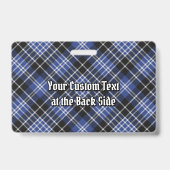 Clan Clark Tartan Ausweis (Rückseite)