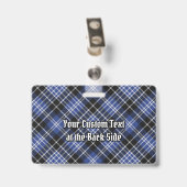 Clan Clark Tartan Ausweis (Rückseite mit Clip)