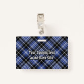 Clan Clark Tartan Ausweis (Rückseite mit Klammer)