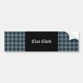 Clan Clark Tartan Autoaufkleber (Vorne)