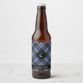 Clan Clark Tartan Bierflaschenetikett (Vorderseite)