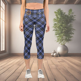 Clan Clark Tartan Capri Leggings