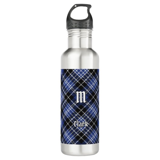 Clan Clark Tartan Edelstahlflasche (Vorderseite)