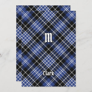 Clan Clark Tartan Einladung