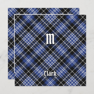 Clan Clark Tartan Einladung
