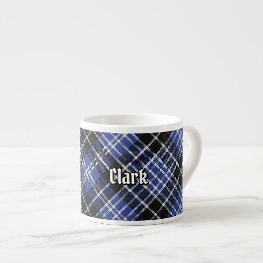 Clan Clark Tartan Espressotasse (Vorderseite Rechts)