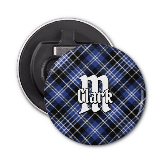 Clan Clark Tartan Flaschenöffner (Vorderseite)