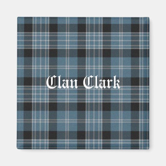 Clan Clark Tartan Magnet (Vorne)