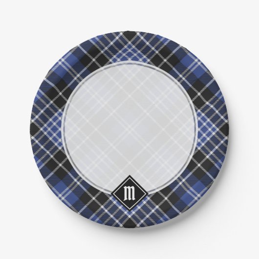 Clan Clark Tartan Pappteller (Vorderseite)