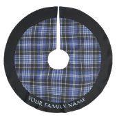 Clan Clark Tartan Polyester Weihnachtsbaumdecke (Vorderseite)