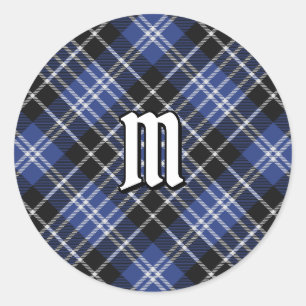 Clan Clark Tartan Runder Aufkleber