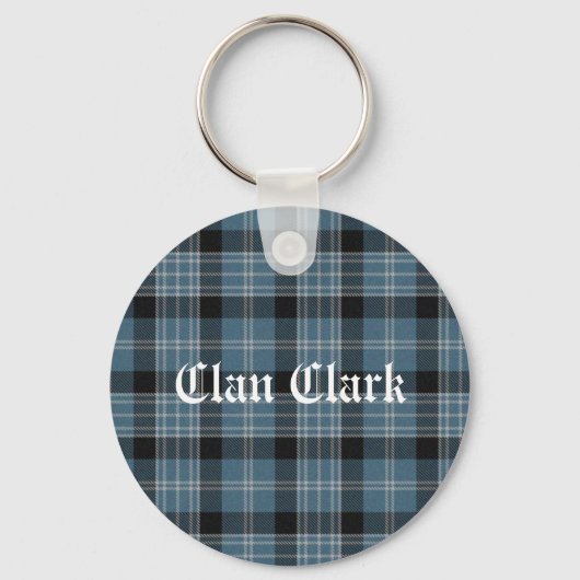 Clan Clark Tartan Schlüsselanhänger (Vorderseite)