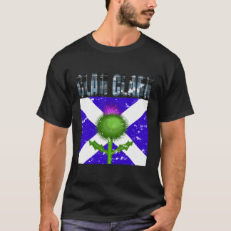 Clan Clark Tartan Scottish Family Name Scotland Pr T-Shirt