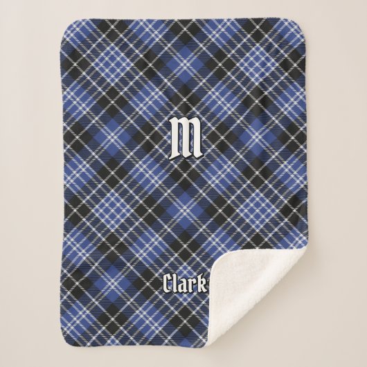 Clan Clark Tartan Sherpadecke (Vorderseite)