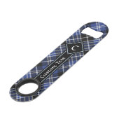 Clan Clark Tartan Speed Flaschenöffner (Vorderseite Schrägansicht)