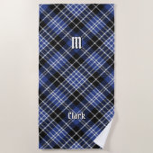 Clan Clark Tartan Strandtuch (Vorderseite)
