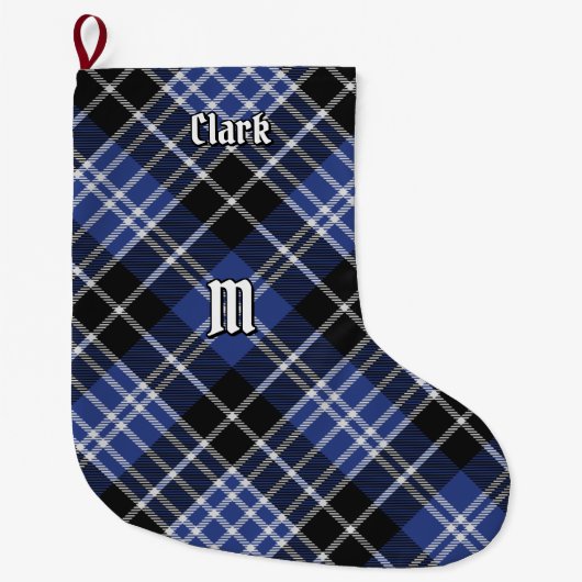 Clan Clark Tartan Weihnachts-Strumpf Großer Weihnachtsstrumpf (Vorderseite)
