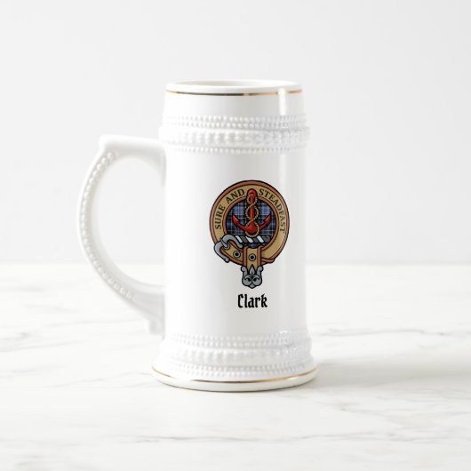Clan Clark Wappen Bierglas (Links)
