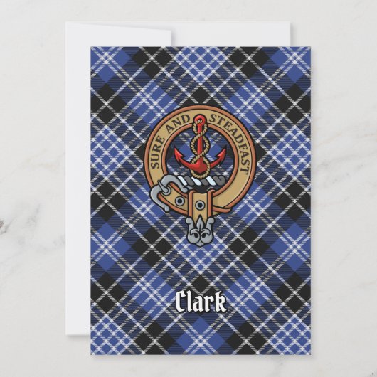 Clan Clark Wappen Einladung (Rückseite)