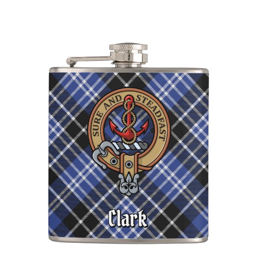 Clan Clark Wappen Flachmann (Vorderseite)