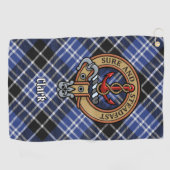 Clan Clark Wappen Golfhandtuch (Horizontal)