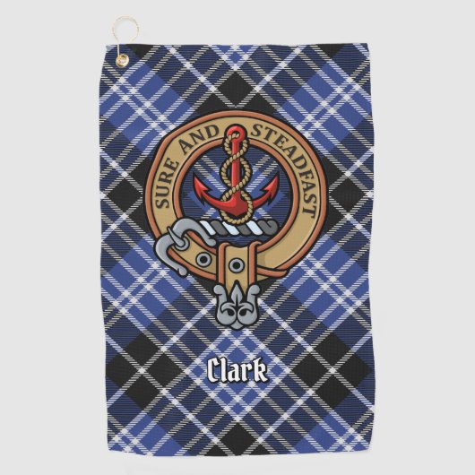 Clan Clark Wappen Golfhandtuch (Vorderseite)