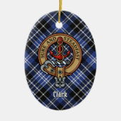 Clan Clark Wappen Keramik Ornament (Vorne)