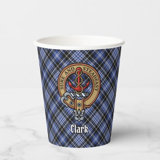 Clan Clark Wappen Pappbecher (Vorderseite)